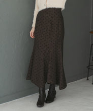 画像をギャラリービューアに読み込む, ストライプドットフロッキーマーメイドスカート/TT547214
