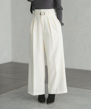 画像をギャラリービューアに読み込む, ベルト付きタックワイドパンツ/TT547301
