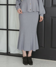 画像をギャラリービューアに読み込む, ペプラムニットスカートセット/TT547407
