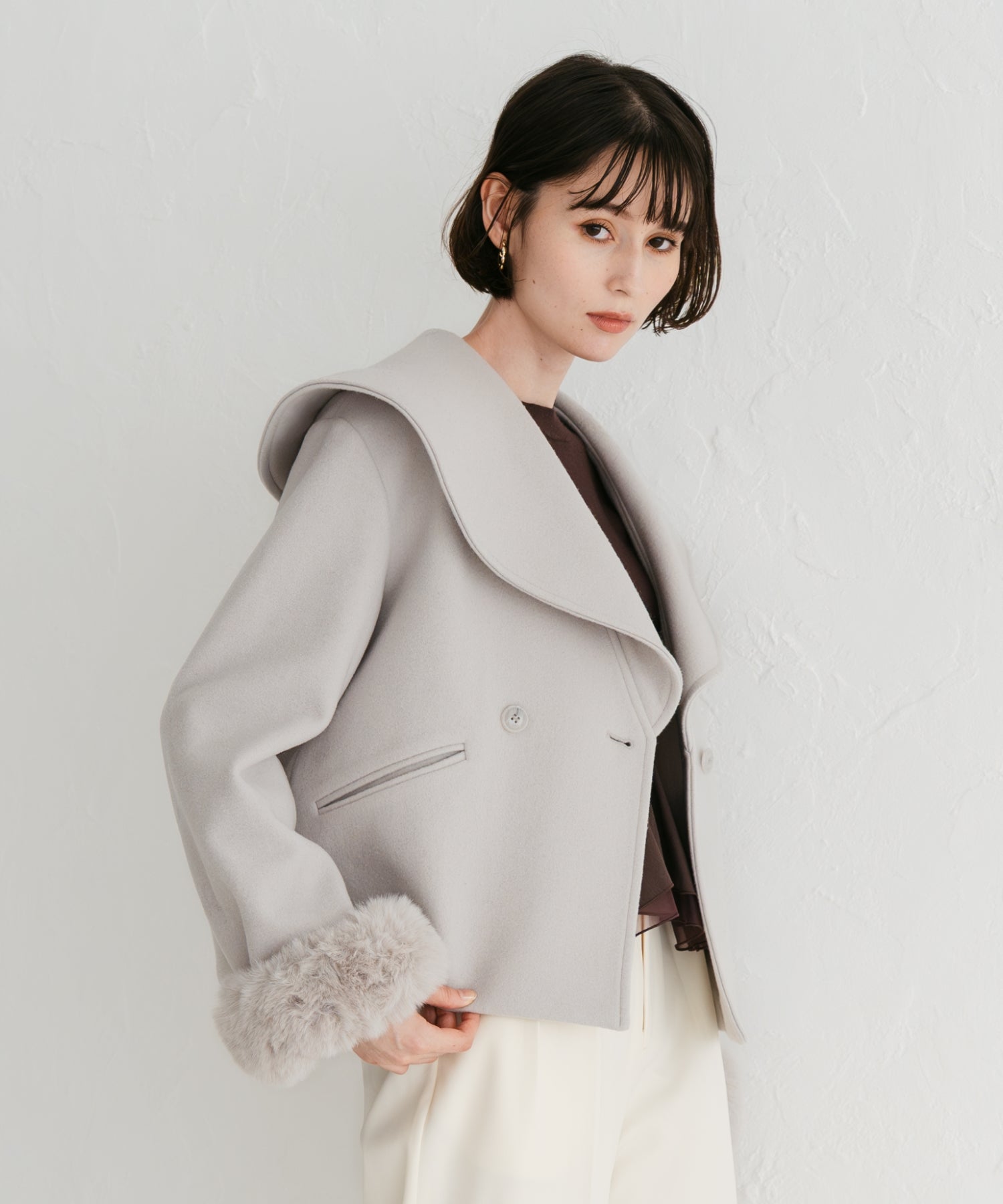 ビッグカラーショートコート/TT548603 – MISCH MASCH|31 Sons de mode