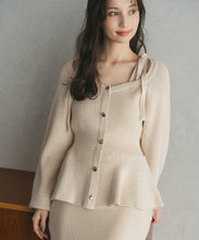 画像をギャラリービューアに読み込む, ペプラムニットスカートセット/TT547407
