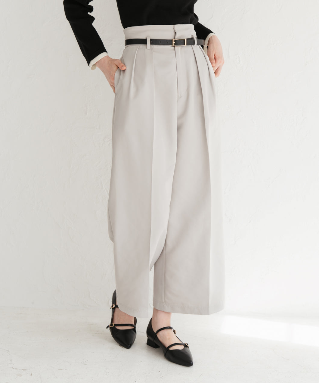 合皮ベルト付チノパンツ/TT537304
