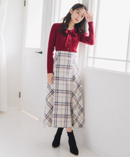 画像をギャラリービューアに読み込む, 【WEB限定予約販売/11月下旬発売予定】ラメ配色ボウタイニット/MM548322
