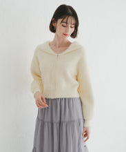 画像をギャラリービューアに読み込む, ふわふわセーラーカラーニット/TT548407
