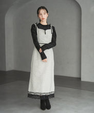 画像をギャラリービューアに読み込む, ツイードレーストリミングジャンスカ/TT547417
