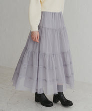 画像をギャラリービューアに読み込む, チュールラメティアードスカート/TT547211
