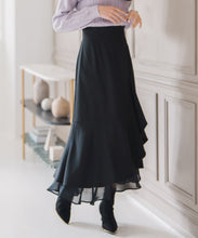 画像をギャラリービューアに読み込む, ラッフル裾シアースカート/MM547208
