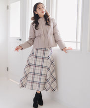 画像をギャラリービューアに読み込む, ロービングチェックAラインミディスカート/MM547215
