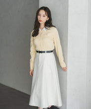 画像をギャラリービューアに読み込む, 襟付きケーブルカーディガン/TT548409
