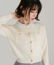 画像をギャラリービューアに読み込む, 襟付きポケットカーディガン/TT548401
