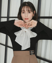 画像をギャラリービューアに読み込む, シアーボウタイリブニット/TT548319
