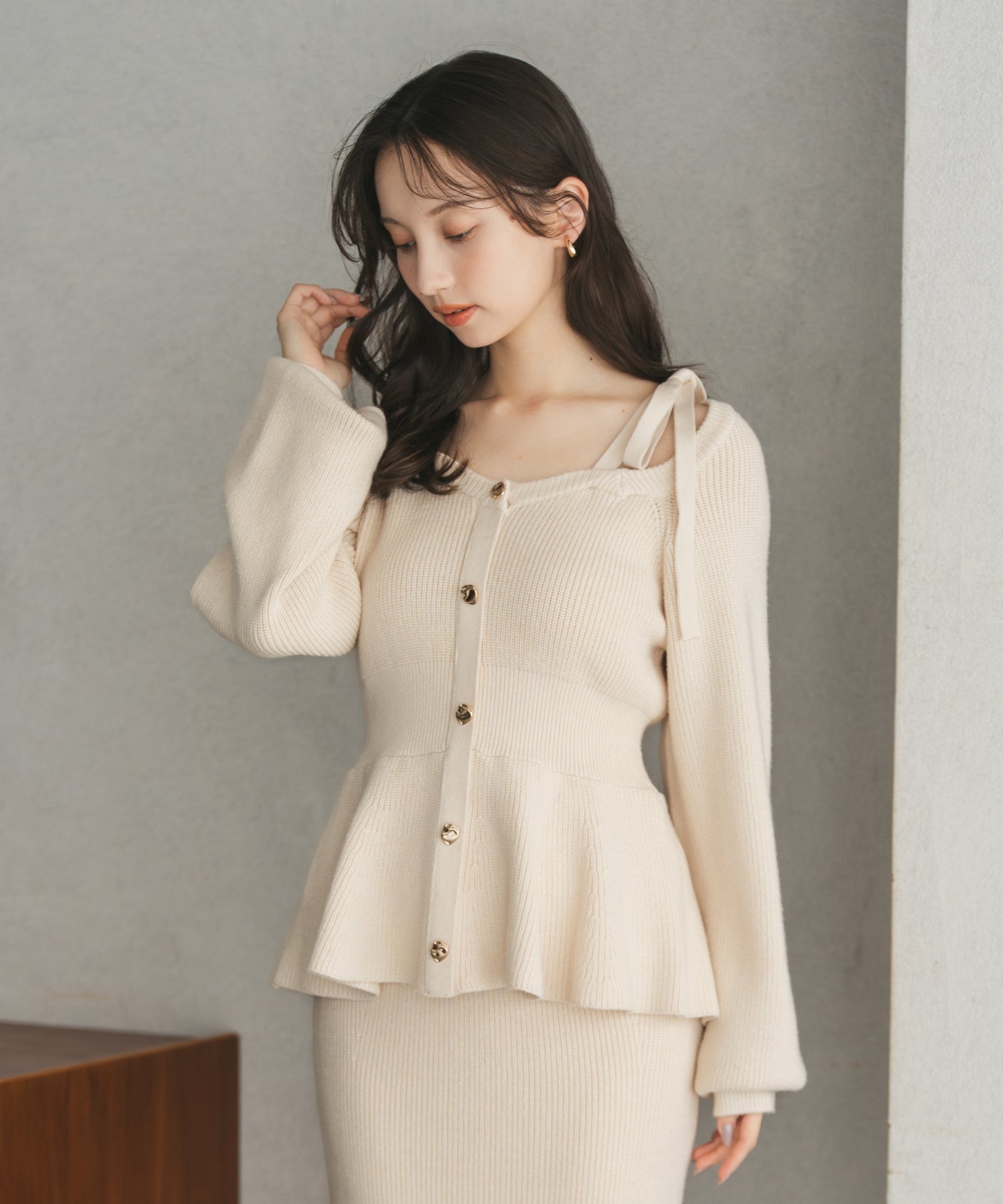 ペプラムニットスカートセット/TT547407 – MISCH MASCH|31 Sons de mode