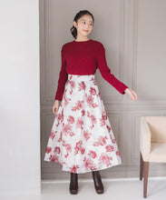 画像をギャラリービューアに読み込む, 水彩フラワーカットジャガードスカート/MM547213
