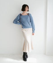 画像をギャラリービューアに読み込む, ベロア肩リボンふわふわニット/TT548318
