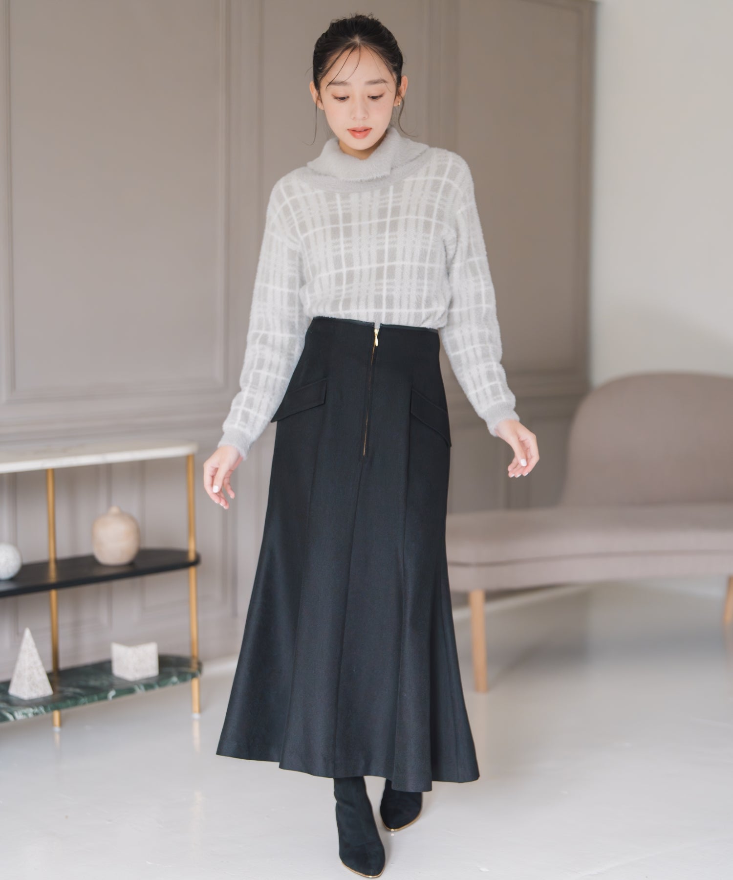 フロントジップマーメイドスカート/MM547216 – MISCH MASCH|31 Sons de