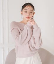 画像をギャラリービューアに読み込む, フワモコオフショルニット/MM548317
