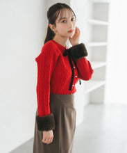 画像をギャラリービューアに読み込む, ケーブルリボンカーディガン/TT548408
