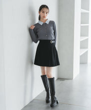 画像をギャラリービューアに読み込む, 襟付きケーブルカーディガン/TT548409
