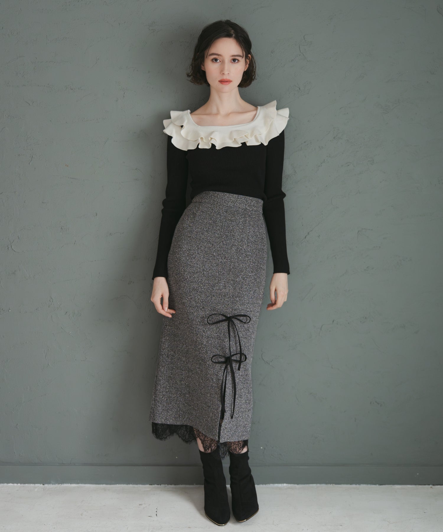 ネップツイードレーストリムスカート/TT547212 – MISCH MASCH|31 Sons