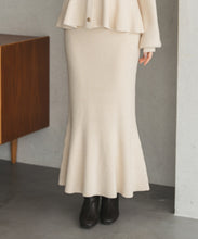 画像をギャラリービューアに読み込む, ペプラムニットスカートセット/TT547407
