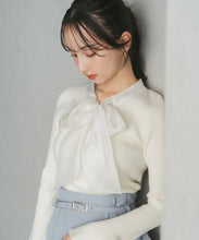 画像をギャラリービューアに読み込む, シアーボウタイリブニット/TT548319
