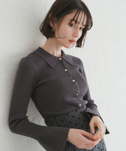 画像をギャラリービューアに読み込む, 衿付袖フレアニット/TT548312
