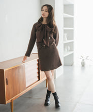 画像をギャラリービューアに読み込む, シャギーカーデ×ミニスカセットアップ/TT547411
