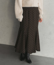 画像をギャラリービューアに読み込む, ストライプドットフロッキーマーメイドスカート/TT547214
