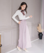 画像をギャラリービューアに読み込む, サイドベルト付きワイドパンツ/MM547301
