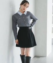 画像をギャラリービューアに読み込む, 襟付きケーブルカーディガン/TT548409
