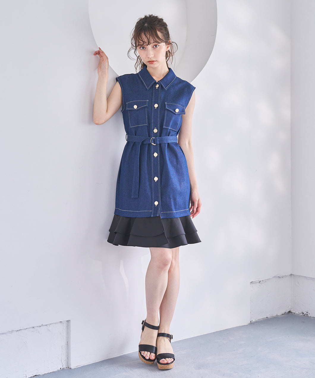 ノースリデニムミニワンピース/TT517423 – MISCH MASCH|31 Sons de mode