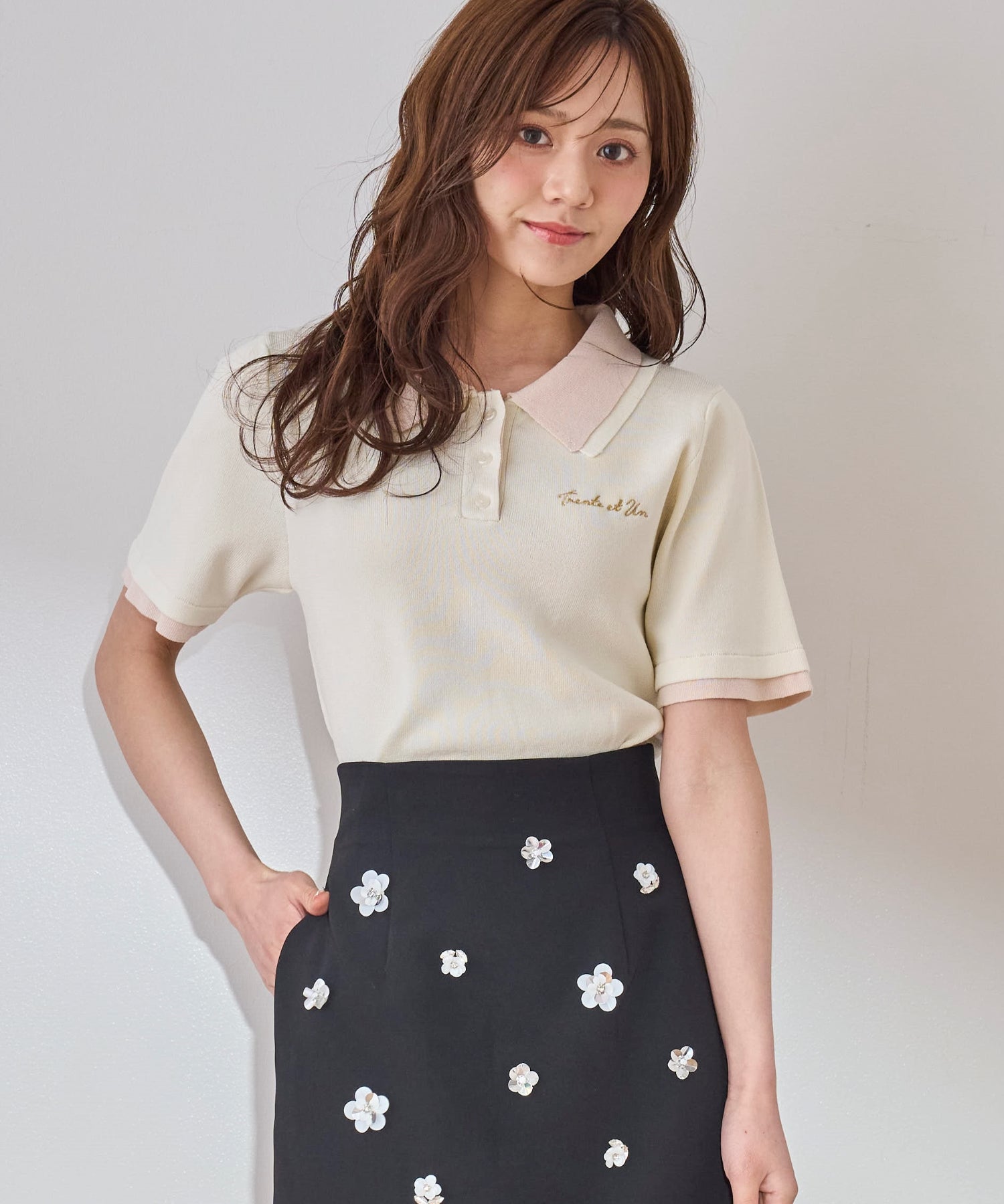 新品未使用タグ付き Sustainableレイヤードポロニットプルオーバー レイヤードポロニット/TT518318 – MISCH MASCH|31 Sons de mode
