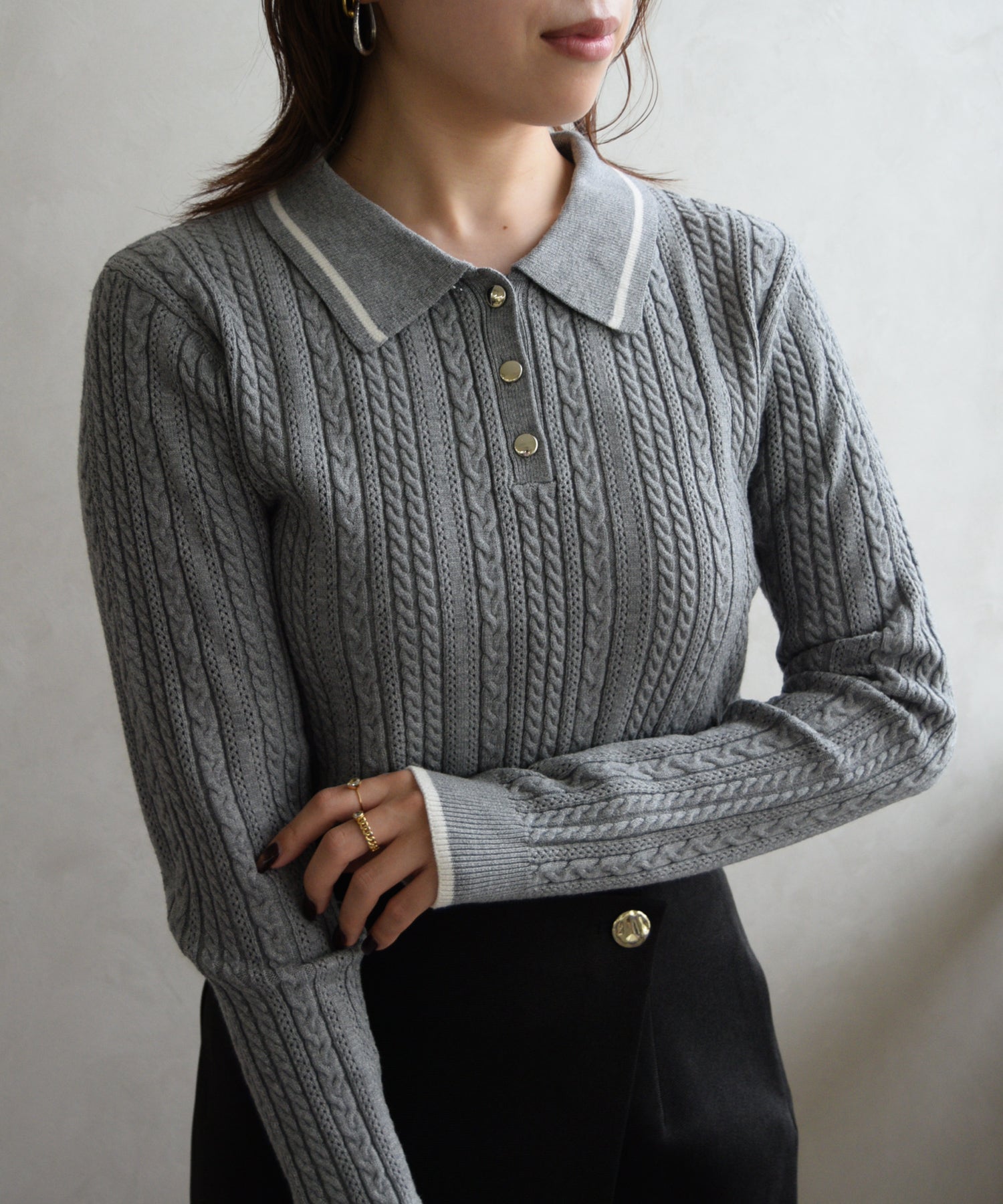 再入荷】ケーブルポロニット/TT538312 – MISCH MASCH|31 Sons de mode