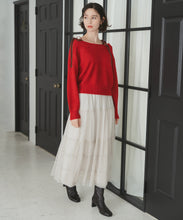 画像をギャラリービューアに読み込む, ベロア肩リボンふわふわニット/TT548318
