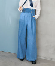 画像をギャラリービューアに読み込む, レースアップデニムワイドパンツ/TT617301
