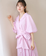画像をギャラリービューアに読み込む, パフスリーブシャツワンピース/TT617402
