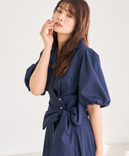 画像をギャラリービューアに読み込む, パフスリーブシャツワンピース/TT617402

