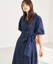 画像をギャラリービューアに読み込む, パフスリーブシャツワンピース/TT617402
