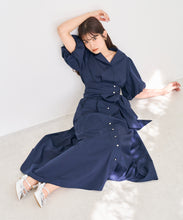 画像をギャラリービューアに読み込む, パフスリーブシャツワンピース/TT617402
