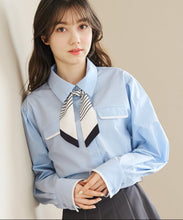 画像をギャラリービューアに読み込む, スカーフ付きシャツブラウス/TT618103
