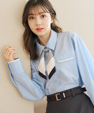 画像をギャラリービューアに読み込む, スカーフ付きシャツブラウス/TT618103
