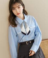 画像をギャラリービューアに読み込む, スカーフ付きシャツブラウス/TT618103
