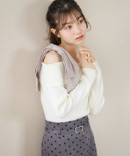 画像をギャラリービューアに読み込む, アシメリボンニットプルオーバー/TT618301
