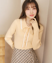 画像をギャラリービューアに読み込む, 襟フリルニット/TT618304
