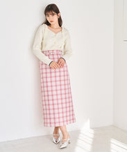 画像をギャラリービューアに読み込む, 肩リボン配色ニット/TT618307
