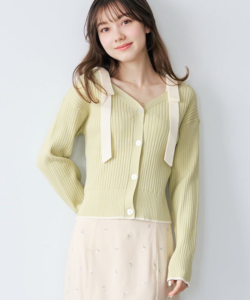 肩リボン配色ニット/TT618307 – MISCH MASCH|31 Sons de mode