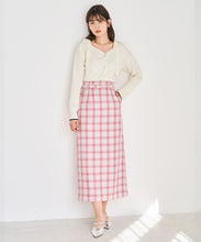 画像をギャラリービューアに読み込む, 肩リボン配色ニット/TT618307
