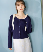 画像をギャラリービューアに読み込む, 【予約販売/2月下旬発売予定】肩リボン配色ニット/TT618307
