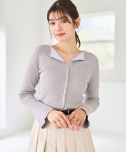 画像をギャラリービューアに読み込む, レイヤードカラーニット/TT618308
