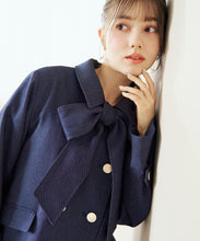 画像をギャラリービューアに読み込む, リボンタイ付きブルゾン/TT618502
